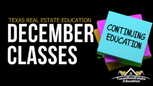 December Continuing Education Classes