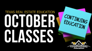 October Continuing Education Classes